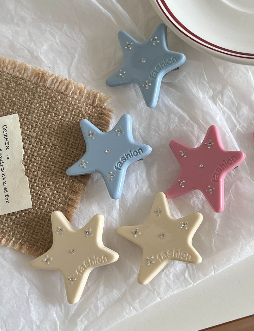 Cute Solid Color Star Duckbill Hair Clip MK2PM6W6HCP07