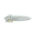 Sweet 3D Flower Pearl Duckbill Hair Clip MK2PM6W6HCP03