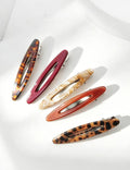 Retro Oval Hollow Snap Hair Clip 8AS6HCP375L