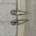 Stylish Oval Rhinestones Snap Hair Clip 8AS6HCP379L
