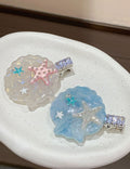 Trendy Shell Starfish Rhinestones Acetate Hair Clip 8AS6HCP386L