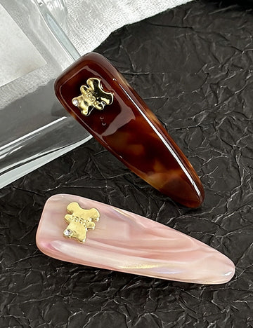 Trendy Little Bear Acetate Duckbill Hair Clip 8AS6HCP398L