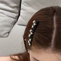 Trendy Rhinestone Star Non Crease Side Hair Clip 8AS6HCP503L