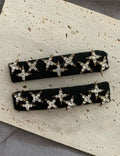 Trendy Rhinestone Star Non Crease Side Hair Clip 8AS6HCP503L