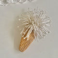 Elegant Fireworks Beaded Starburst Hair Clip 8AS6HCP509L