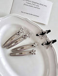 Sweet Bowknot Flower Hollow Side Hair Clip 8AS6HCP510L