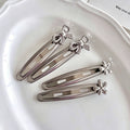 Sweet Bowknot Flower Hollow Side Hair Clip 8AS6HCP510L