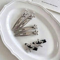 Sweet Bowknot Flower Hollow Side Hair Clip 8AS6HCP510L