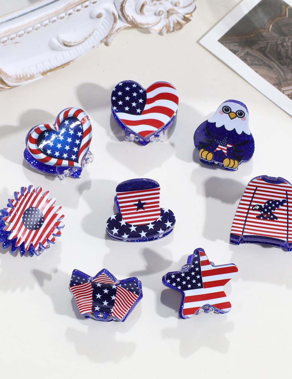 Stylish USA Flag Love Shape No - DippedShop Wholesale - #9907