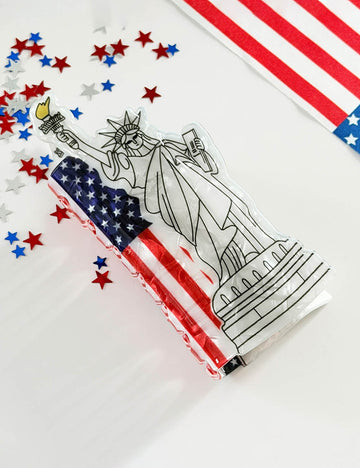 Stylish USA Statue of Liberty Hair Clip 8AS6HCP60T