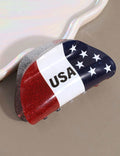 Trendy American Flag Hat Shape Lightweight Hair Clip 8AS6HCP61T