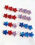 Retro Sequin Star Duckbill Barrette Hair Clip 8AS6HCP64T