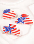 USA Independence Day Flag Hair Clip 8AS6HCP67T