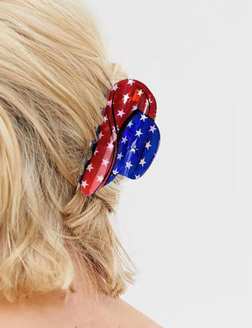 Sweet Hat Shape Cherry Print Hair Clips 8AS6HCP71L