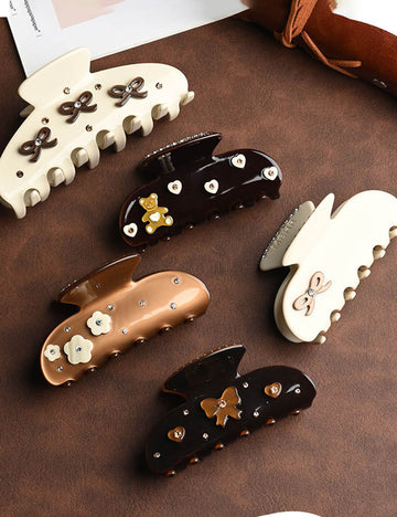 Cute Bowknot Rhinestones Aceta - DippedShop Wholesale - #0643