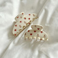 Cute Solid Color Strawberry Cat Print Hair Clip 8AS6HCP93L