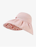 Casual Reversible Embroidery Wide Brim Sun Hat 8BK6HAT168T