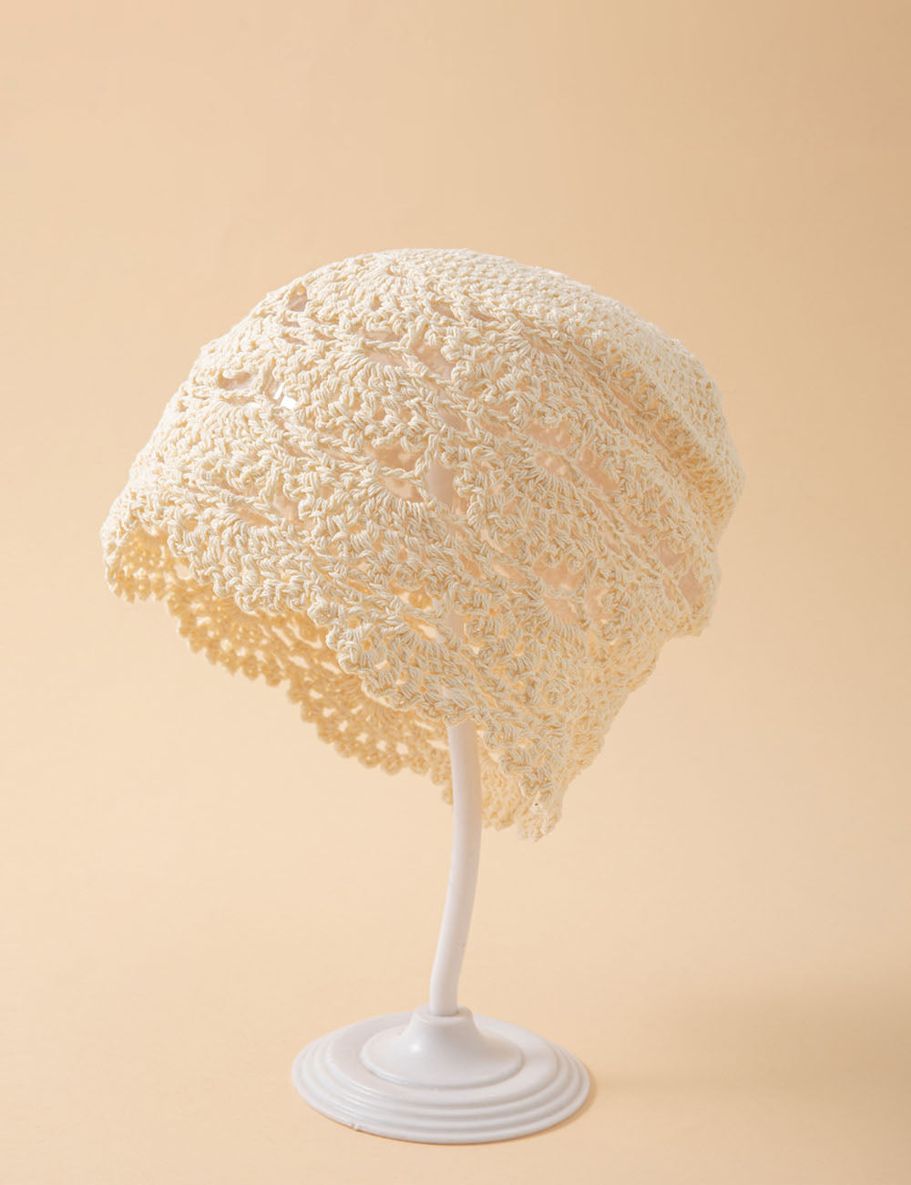 Handmade Solid Color Hollow Out Beanie Cap 8BK6HAT200T