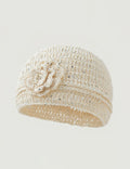 Trendy Glitter Handmade 3D Floral Beanie Hat 8BK6HAT206T