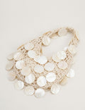 Trendy Hollow Woven Round Shell Beach Handbag 8BW6BBG439