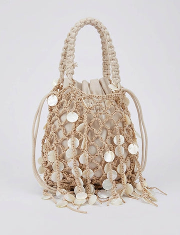 Fashion Hollow Out Shell Hand-Woven Handbag 8BW6BBG412