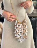 Elegant Handmade Shell Tassel Chain Handbag 8BW6BBG413