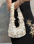 Vintage Natural Shell Handmade Evening Tote Bag 8BW6BBG414