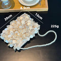 Luxury Handmade Shell Pearl Chain Square Evening Bag 8BW6BBG415