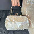 French Style Shell Square Handbag Evening Bag 8BW6BBG416