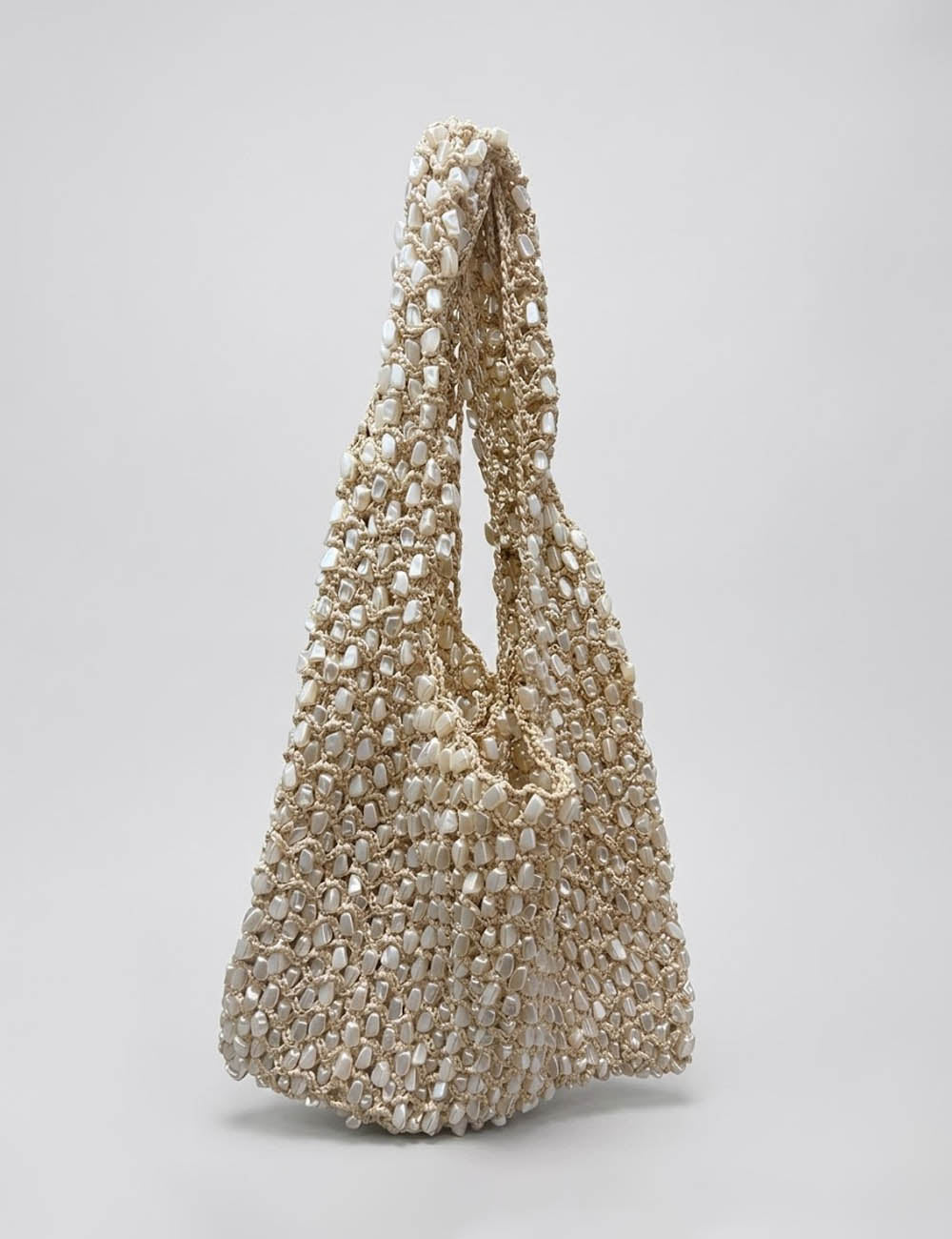 Casual Handmade Woven Hollow Beaded Shoulder Bag 8BW6BBG420