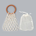 Color Contrast Hollow Hand-Woven Beaded Handbag 8BW6BBG424T
