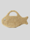 Funny Fish Shape Straw Hand-Woven Handbag 8BW6BBG425T