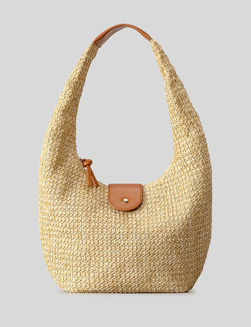 Fashion Beach Handmade Straw Woven Underrarm Bag 8BW6BBG426T