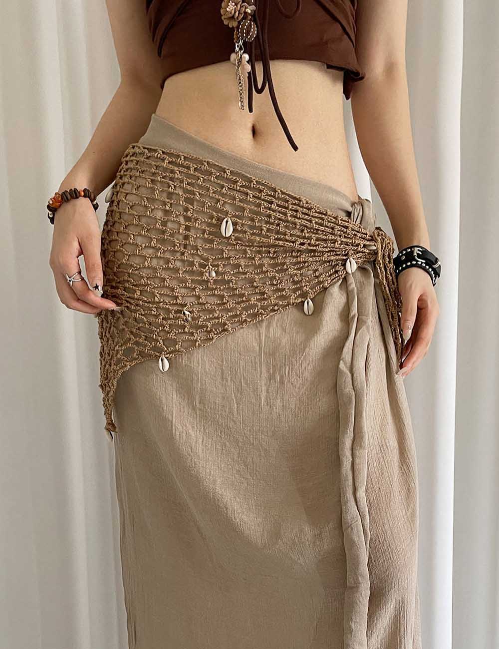 Hand-Crochet Triangle Scarf - DippedShop Wholesale - #6963