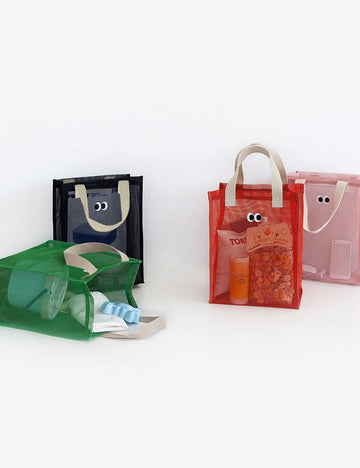 Stylish Solid Color Eye Embroideried Handbag 8CW6BBG469L