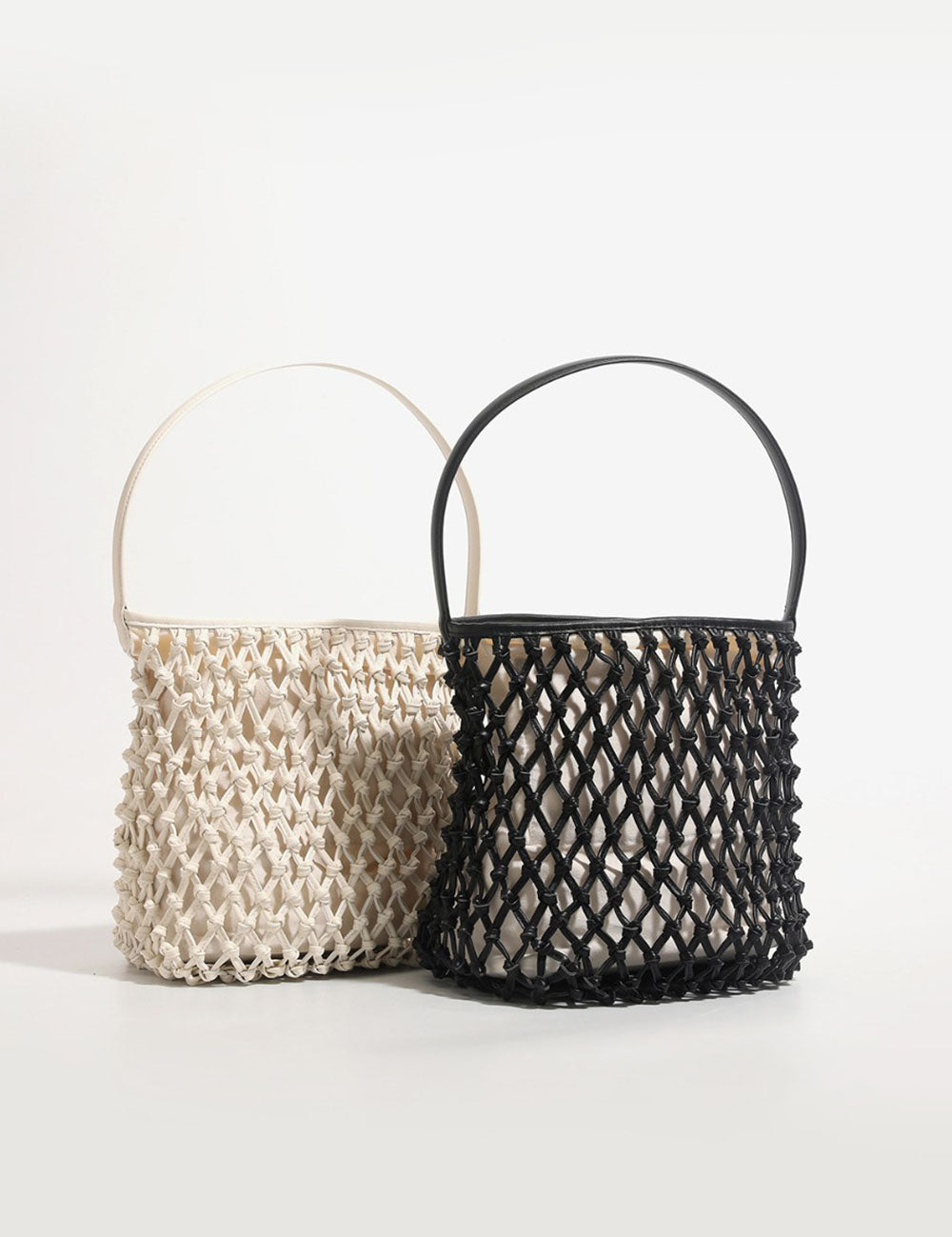 Mini Hand-Woven Solid Color Handbag 8CW6BBG503T