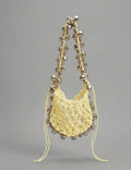 Stylish Hand Woven Hollow Bells Shoulder Bag 8CW6BBG513T