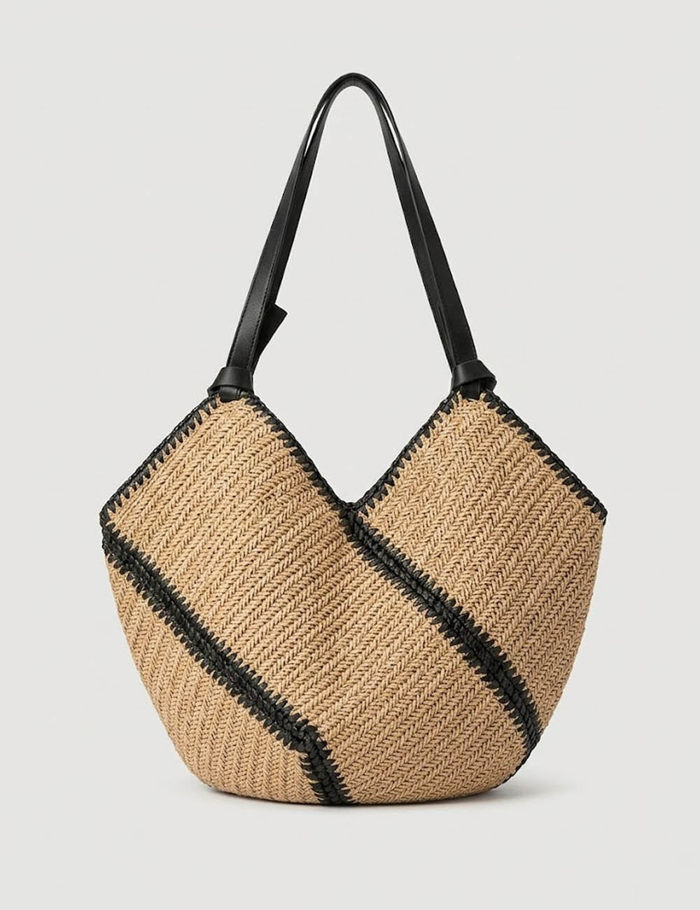 Straw Woven Large Capacity Beach Shoulder Bag 8CW6BBG516L