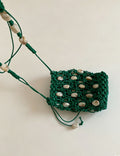 Mini Hollow Hand Made Bead Chain Crossbody Bag 8CW6BBG518L
