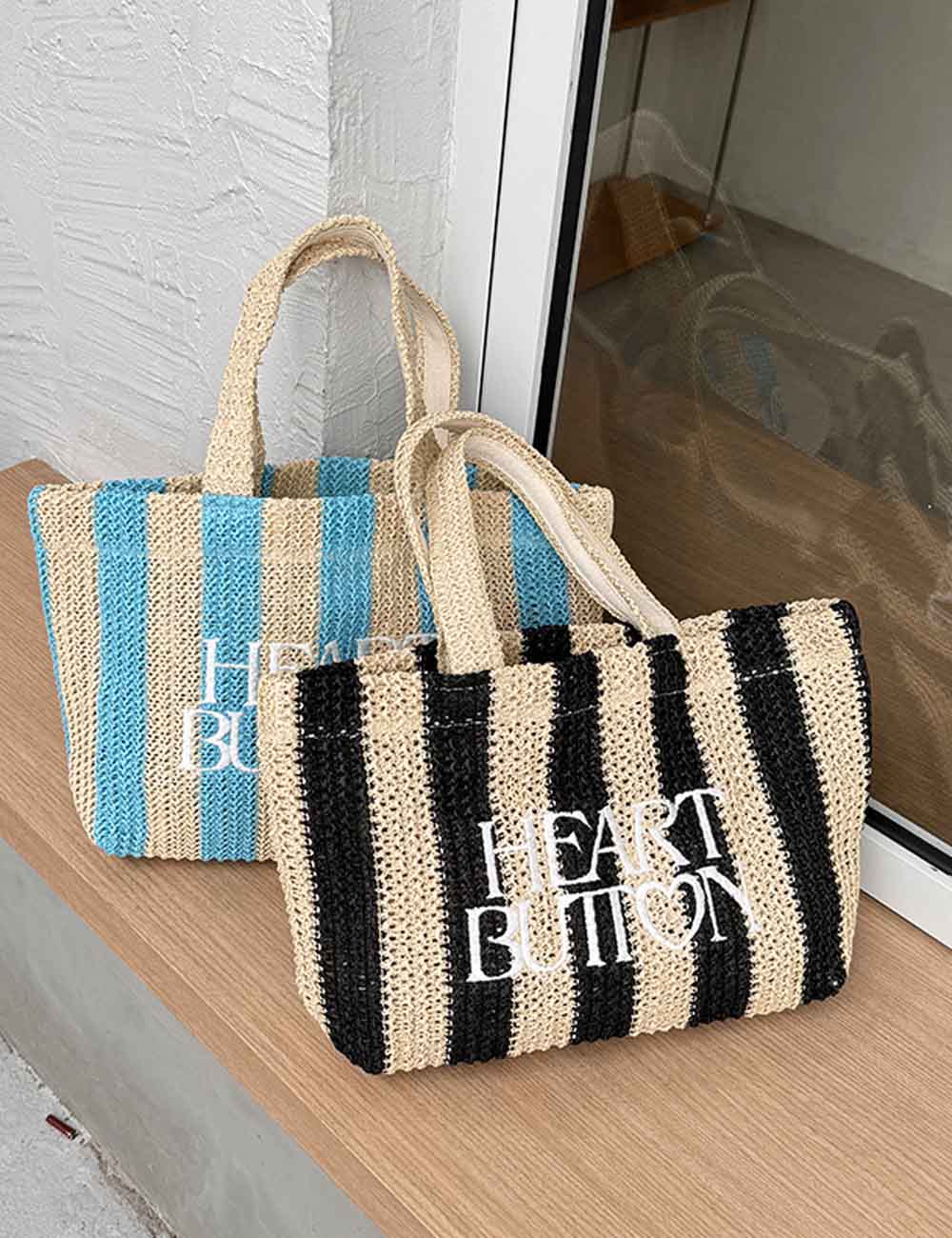 Stylish Hand Made Letters Embroidery Tote Bag 8CW6BBG521L