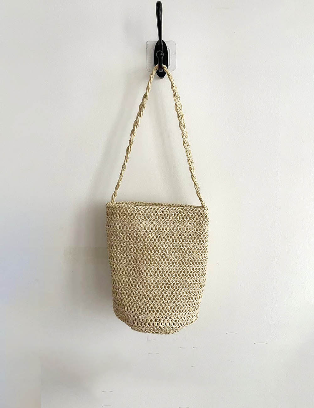 Minimalist Solid Color Hollow Straw Handbag 8CW6BBG522L