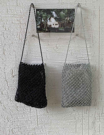 Mini Hand Woven Hollow Square Crossbody Bag 8CW6BBG528L