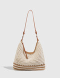 Minimalist Hollow Out Hand-woven Beach Shoulder Bag MK2BK6W10BBG04