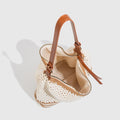 Minimalist Hollow Out Hand-woven Beach Shoulder Bag MK2BK6W10BBG04