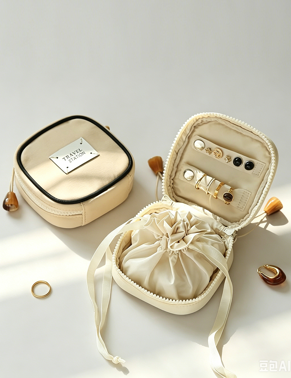 Cute Oral Solid Color Mini Jewelry Case 8CW6BOB366L