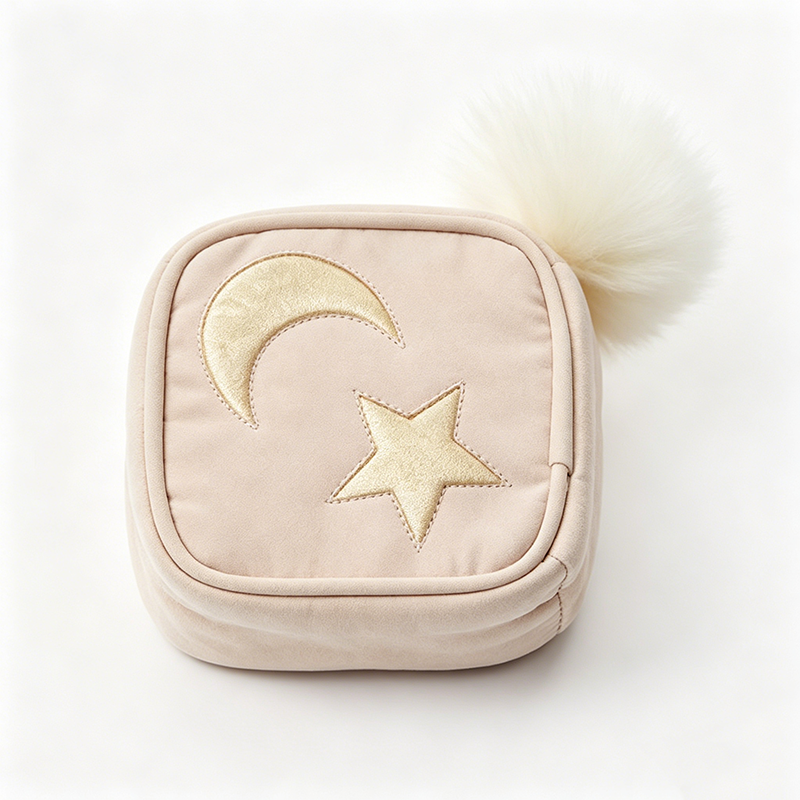Cute Square Shape Star Pattern Jewelry Case 8CW6BOB367L