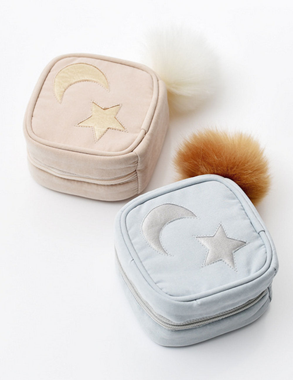 Cute Square Shape Star Pattern Jewelry Case 8CW6BOB367L