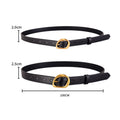 Trendy Solid Color Adjustable Leather Waist Belt 6W6JBT149