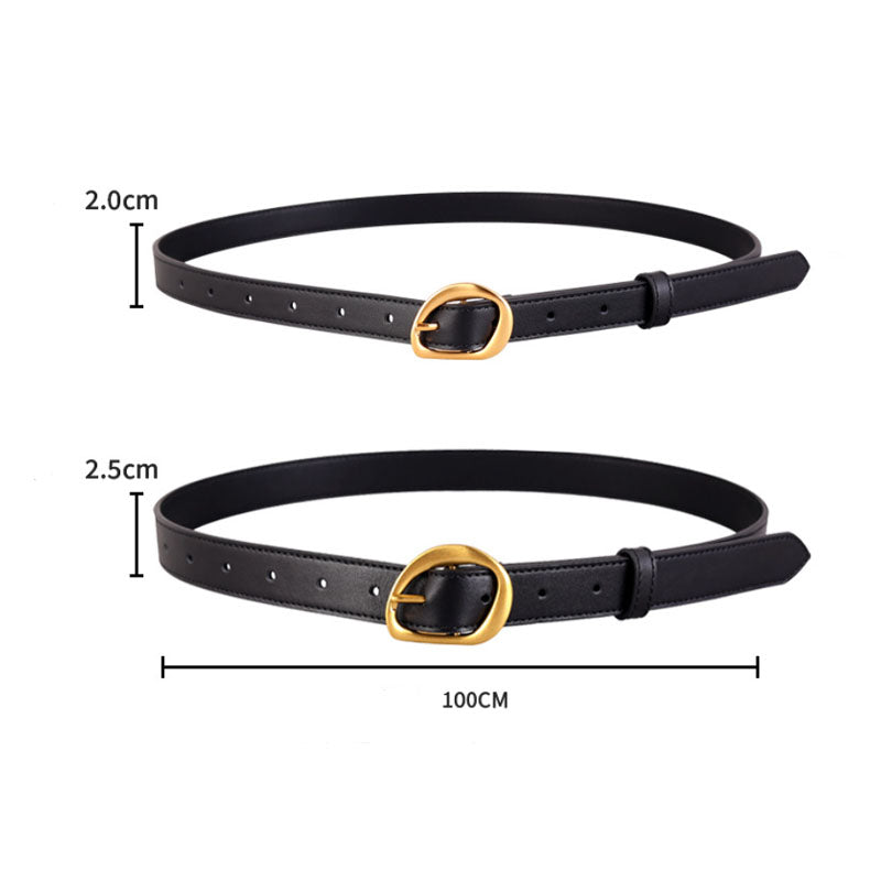 Trendy Solid Color Adjustable Leather Waist Belt 6W6JBT149