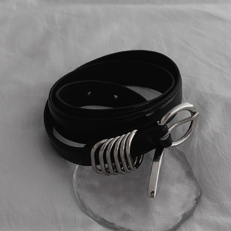 Adjustable Circle Leather Belt - DippedShop Wholesale - #5347